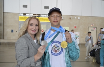 В Красноярск вернулись участники VII Международных спортивных игр «Дети Азии»!
