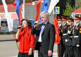 Возложение цветов к памятнику воинам-спортсменам (07.05.2025)