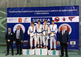 Восемь медалей первенства Сибири по джиу-джитсу