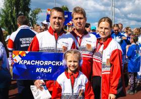 Николаевы из Лесосибирска выступили на всероссийском фестивале ГТО