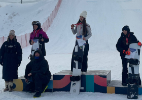 На трассах красноярской «Сопки» проходят чемпионат и первенство Сибири по сноуборду. Спортсмены соревнуются в сноуборд-кроссе, слоуп-стайле, биг-эйре, параллельном слаломе и параллельном слалом&hellip;