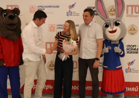 Вручение красноярцам знаков отличия ГТО (10.06.2025)