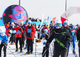 «Лыжня России» собрала <br>1 500 красноярцев