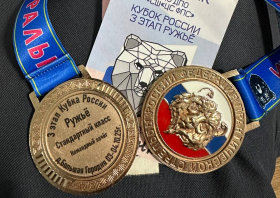 Ружьё. Мишень. Три бронзы