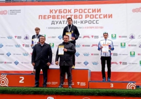 Пять медалей первенства России по триатлону