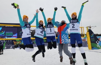 «Дети Азии – 2023»: победа девушек команды СФО в «снежном» волейболе