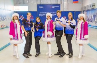 Красноярцы выиграли чемпионат Сибири по кёрлингу среди смешанных пар