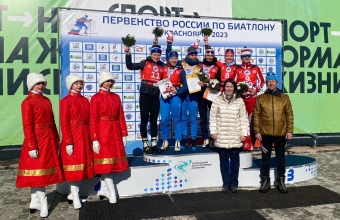 Две медали первенства России по биатлону