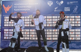 Красноярские сноубордисты Олюнин и Пауль выиграли чемпионат России по сноуборд-кроссу