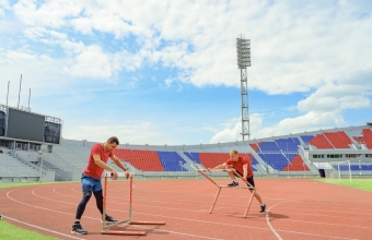 На спортивных объектах края возобновились тренировки